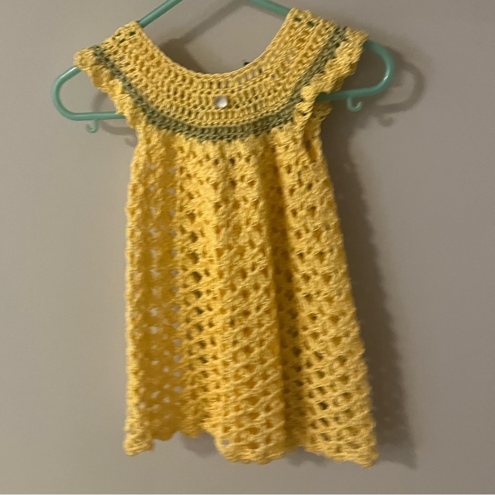 Handmade crochet jacket dress - Picture 2 of 5